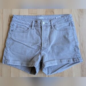Old Navy Women's Lt. Gray O.G. Short High Rise Shorts, Sz 10